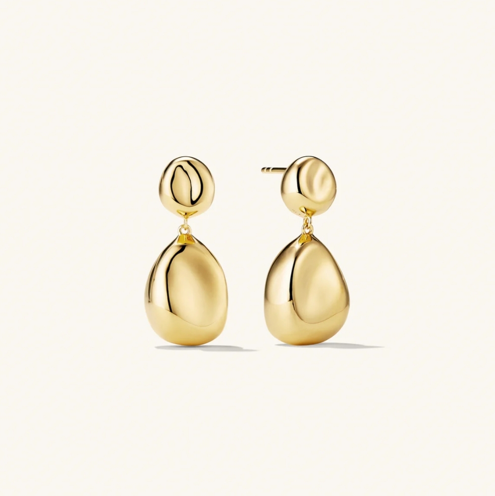 MEJURI - Gold Drop Earrings